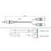 PremiumCord Adapter 4-polni jack3,5 mm za slušalke in mikrofon, 30 cm