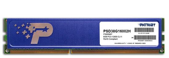 Patriot 8GB DDR3 1600MHz CL11 s hladilnikom