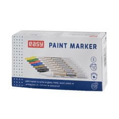 EASY PAINTMARKER Oljni marker z okroglo konico, 10 kosov v pakiranju, bel