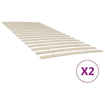 Vidaxl Nadomestne letvice za posteljo s 34 letvicami 2 kosa 90x200 cm
