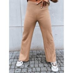 Dstreet Ženske hlače s širokimi nogavicami MOSSYMOOD rjave barve uy1690 Univerzalni