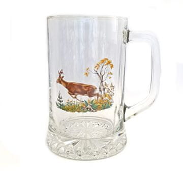 Pasabahce Kozarec za pivo 500ml PUB dekor lov