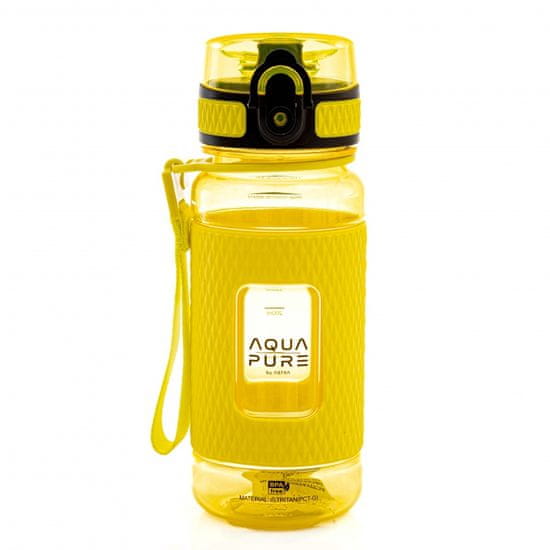 Astra Steklenička za zdravje AQUA PURE by 400 ml - neonsko rumena, 511023009