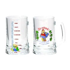 Pasabahce Pivski kozarec 500ml PUB dekor šala