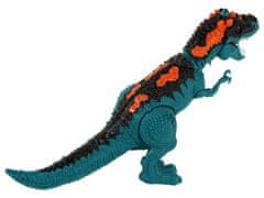 Lean-toys Dinozaver na baterije s paro R/C, moder