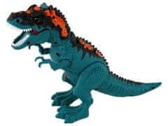 Lean-toys Dinozaver na baterije s paro R/C, moder