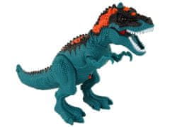 Lean-toys Dinozaver na baterije s paro R/C, moder