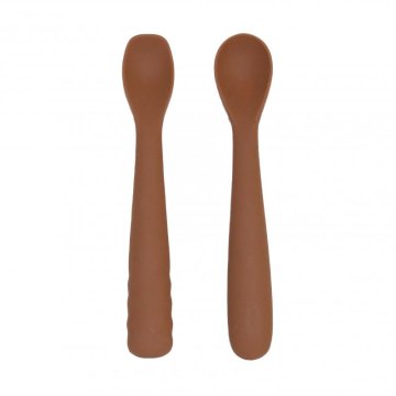 Bo Jungle silikonske žlice B-Spoon Shape 2ks Terracotta