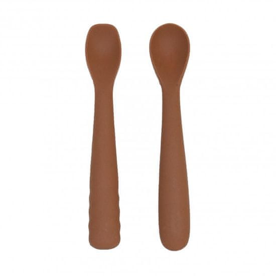 Bo Jungle silikonske žlice B-Spoon Shape 2ks Terracotta