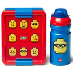 LEGO Komplet prigrizkov ICONIC Classic (steklenička in škatla) - rdeča/modra