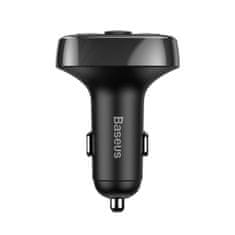 BASEUS S-09A Bluetooth Transmitter avto polnilec 2x USB 3.4A, črna