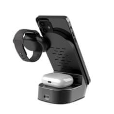 Kaku KSC-778 brezžični polnilnik na mobitel / Apple Watch / Airpods 15W, črna