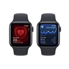 Apple Watch SE pametna ura, 40 mm, GPS, športni pašček S/M, Midnight