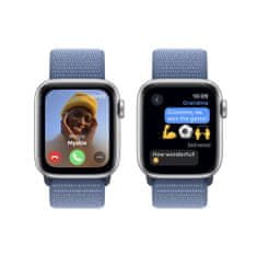 Apple Watch SE pametna ura, 40 mm, GPS, srebrna, Loop pašček Winter modra