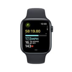 Apple Watch SE pametna ura, 44 mm, GPS, športni pašček S/M, Midnight