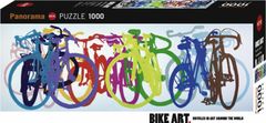 Heye Panoramska sestavljanka Bike Art: Barvita serija 1000 kosov