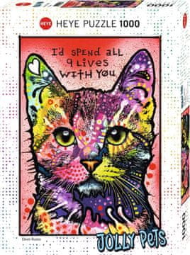 Heye Puzzle Jolly Pets: Nine Lives 1000 kosov