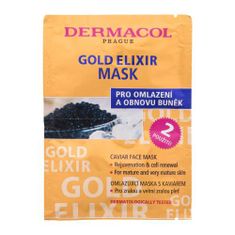 Dermacol Gold Elixir hranilna maska za obraz 16 ml za ženske