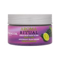 Dermacol Aroma Ritual Grape & Lime pomirjajoč piling za telo 200 g za ženske