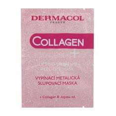 Dermacol Collagen+ Lifting Metallic Peel-Off učvrstitvena maska 15 ml za ženske