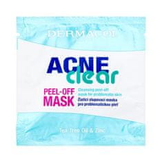 Dermacol AcneClear Peel-Off Mask čistilna piling maska za problematično kožo 8 ml za ženske