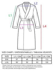 Denizli Concept Kopalni plašč iz muslina KIMONO siva. 100% bombaž., L-XL