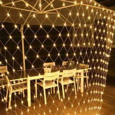 HOME & MARKER® LED zavesa, LED lučke, Notranje lučke, Zunanje lučke, Dekoracija za dom, Vodoodporne (Bela, 2 x 3m) | LUMONET
