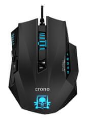 Crono CM648 - optična igralna miška, priključek USB, ločljivost do 4000 DPI