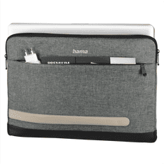 Hama Terra, ovitek za prenosni računalnik, 13,3" (34 cm), recikliran poliester, siv