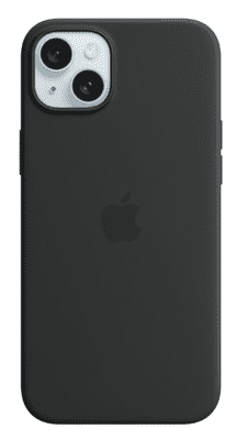  Apple silikonski ovitek za iPhone 15 Plus, z MagSafe, Black