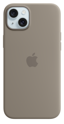  Apple silikonski ovitek za iPhone 15 Plus, z MagSafe, Clay