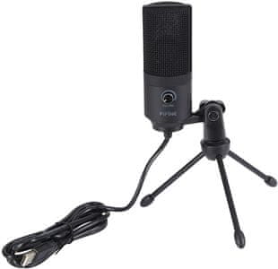 Fifine k669b kondenzatorski mikrofon usb povezava daw programska podpora v celoti kovinski dizajn kardioidni smerni vzorec primeren za poddaje