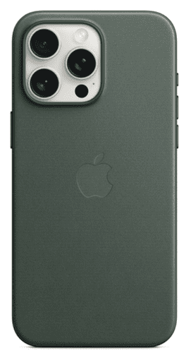  Apple FineWoven ovitek za iPhone 15 Pro Max, z MagSafe, Evergreen