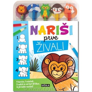 Učila Knjiga nariši prve živali