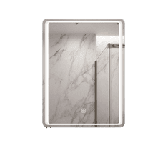 S6 Steklarstvo Šest LED ogledalo S64B, 60x80cm, LED kopalniško ogledalo, 3 barve LED, antifog, dimmer