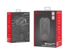 Genesis Gaming optična miška ZIRCON 330/RGB/3600 DPI/Obročki/Optični/Wireless USB/Black-Red