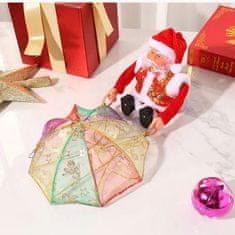 HOME & MARKER® Božiček s padalom, Pojoči božiček, Božična dekoracija, Božični okraski | SANTASWING