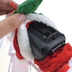 HOME & MARKER® Božiček na lestvi, Plezajoči Božiček, Božiček z glasbo, Božična dekoracija, Božični okraski | LADDERSANTA