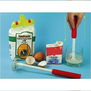 Reproplast Ročna metlica spirala turbo premer 65 mm iz nerjavečega jekla, plastični ročaj