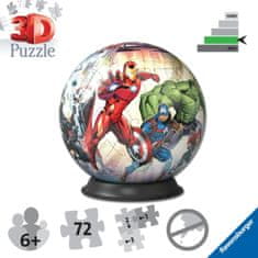 Avengers RAVENSBURGER 3D Puzzleball Marvel: Maščevalci 73 kosov