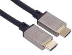 PremiumCord Ultra High Speed HDMI 2.1 kabel 8K@60Hz, 4K@120Hz dolžina 1,5 m kovinski pozlačeni konektorji