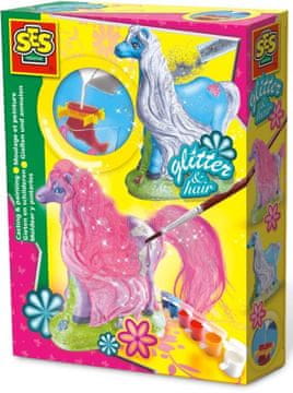 SES Odlitki iz mavca - Konji z bleščicami