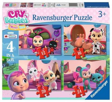 Ravensburger Sestavljanka Cry Babies: Magic Tears 4v1 (12,16,20,24 kosov)