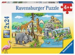 Ravensburger Dobrodošli v živalskem vrtu Puzzle 2x24 kosov