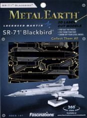 Metal Earth 3D sestavljanka Lockheed SR-71 Blackbird