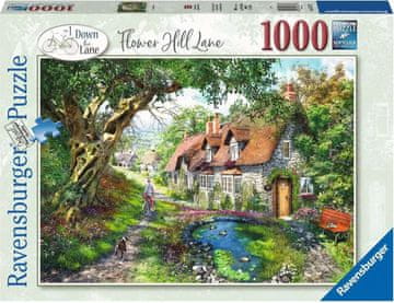 Ravensburger Puzzle Kmečka hiša s cvetočim vrtom 1000 kosov