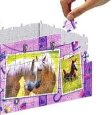 Ravensburger 3D sestavljanka skrinja Konji 223 kosov