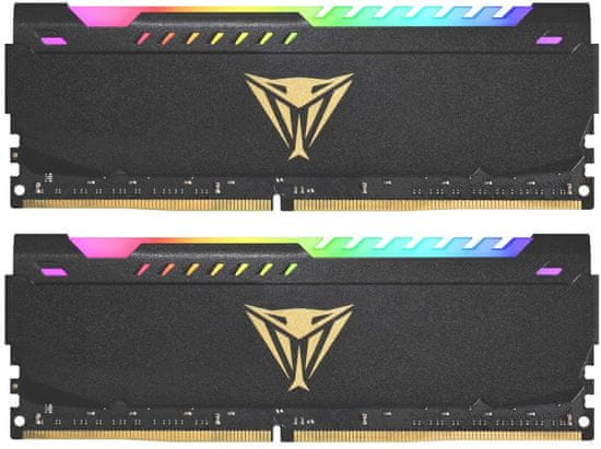 Patriot Viper Steel RGB 64GB DDR4 3600MHz / DIMM / CL19 / 1.35V / KIT 2x 32GB