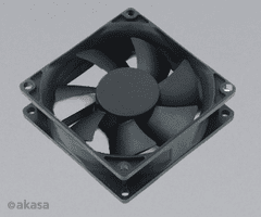 Akasa Ventilator - 8 cm - Paxfan - črn