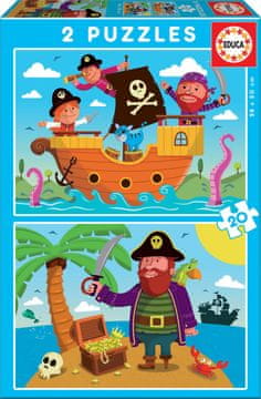 Educa Pirati Puzzle 2x20 kosov